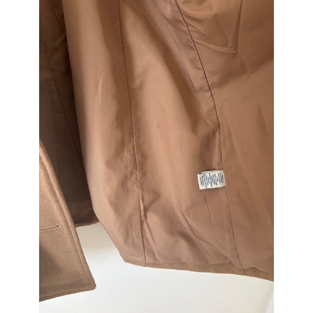 Women's Old Navy Tan Wool Blend Pea Coat – Size XL - Picture 5 of 6